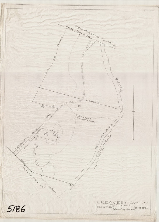 Creamery Ave. Lot Buckland 5186 - Map Reprint