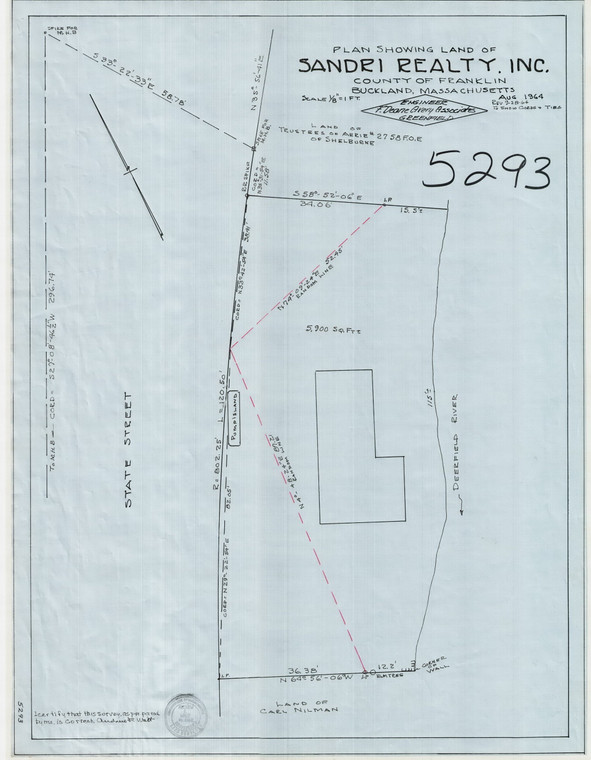 Sandri Realty, Inc. gas station Buckland 5293 - Map Reprint