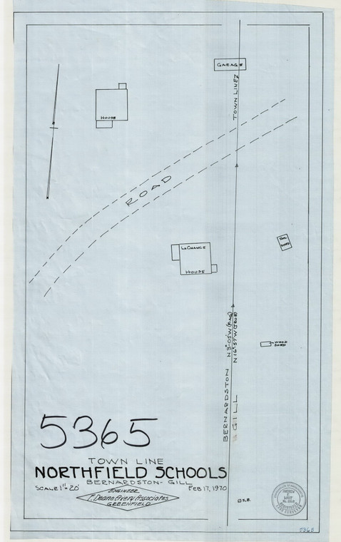 Northfield Schools - Bern - Gill T.L. Bernardston 5365 - Map Reprint
