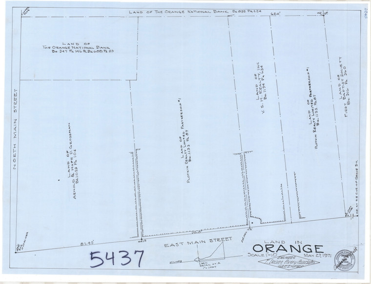 Orange Morth Main & East Main St Orange 5437 - Map Reprint