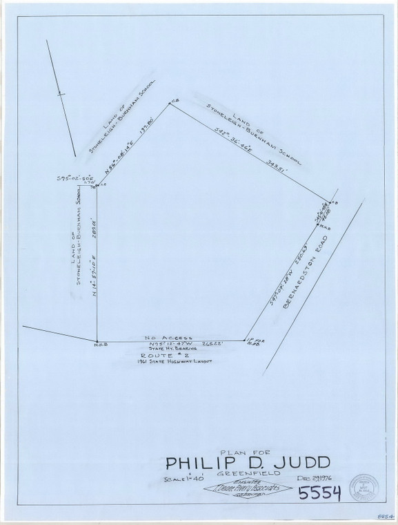 Philip D. Judd Bernardston Rd Greenfield 5554 - Map Reprint