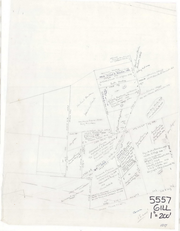 Deed Data - Mt. Road (Clapp) Gill 5557 - Map Reprint