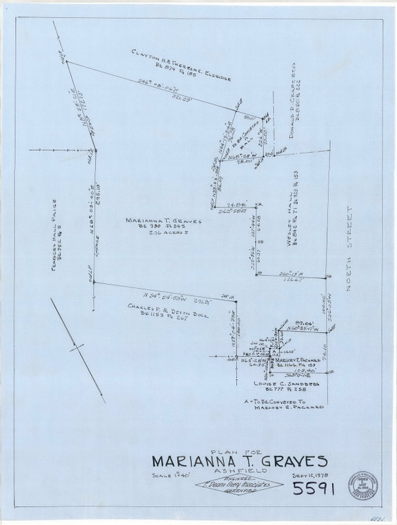 Marlanna T. Graves North St. Ashfield 5591 - Map Reprint