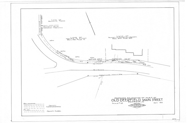 Old Deerfield Main St. RELOC Deerfield 6074 - Map Reprint