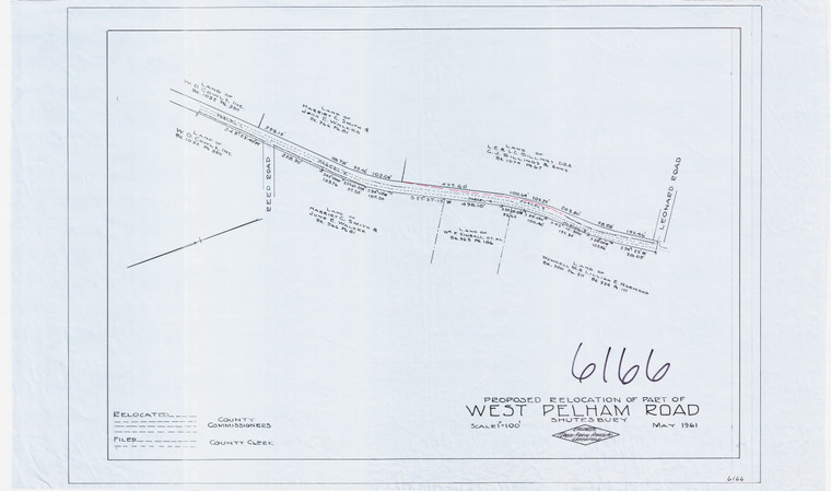West Pelham Rd. Shutesbury 6166 - Map Reprint