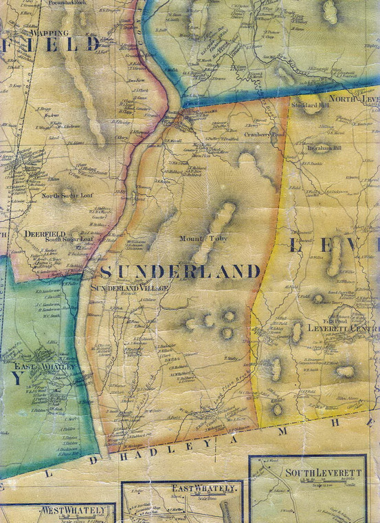 Sunderland 1858 - Old Town Map Reprint