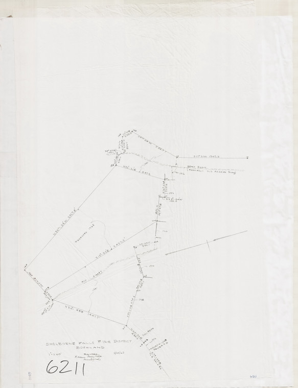 Shelburne Falls Fire District Buckland 6211 - Map Reprint