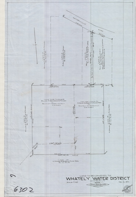Whately Water District    Haydenville Rd Whately 6302 - Map Reprint