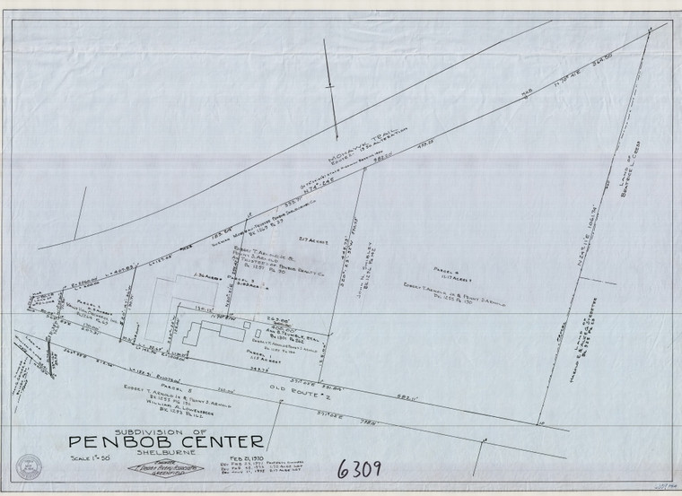 Penbob Center Mohawk Trail - Old Rte 2 Shelburne 6309 - Map Reprint