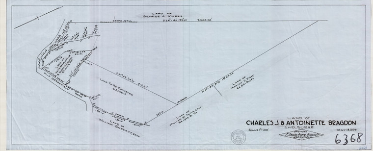Charles J. Bragon, Et. Ux    Old Gfld Rd Shelburne 6368 - Map Reprint