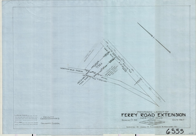 Ferry Road Extension    County Road Northfield 6555 - Map Reprint