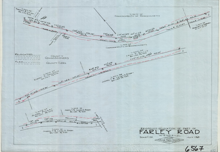 Farley Road    County Road Wendell 6567 - Map Reprint