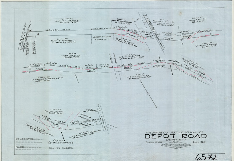 Depot Road    County Road LO Leverett 6572 - Map Reprint