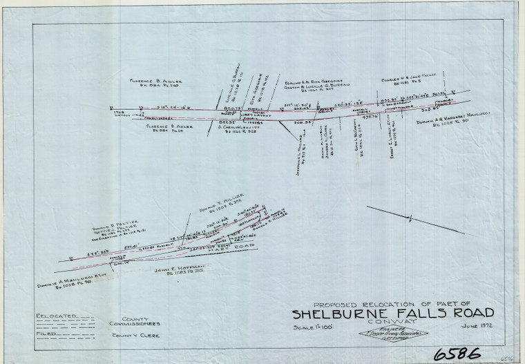 Shelburne Falls Rd     RELOC County Road Conway 6586 - Map Reprint