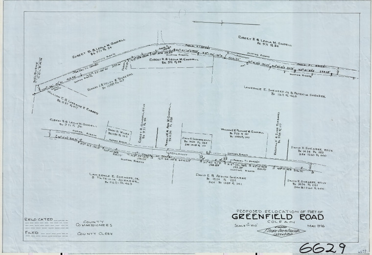 Greenfield Road - County Rd LOat Shelburne Town Line Colrain 6629 - Map Reprint