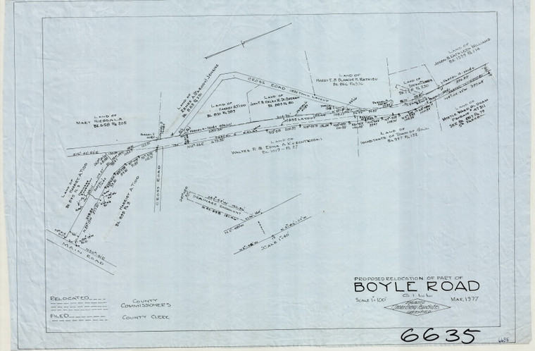 Boyle Road RELOC Gill 6635 - Map Reprint