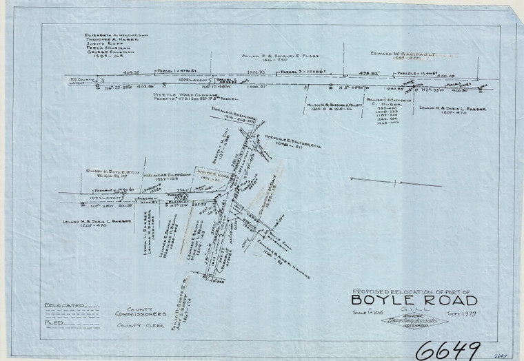 Boyle Road    County Road RELOC Gill 6649 - Map Reprint