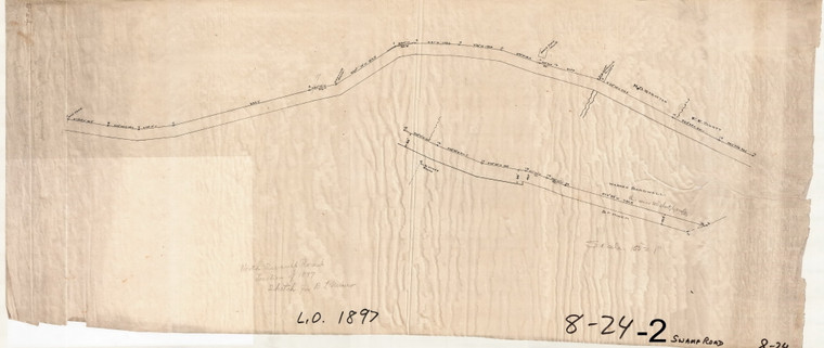 North Swamp Road - LO 1897 Montague 8-24-2 - Map Reprint