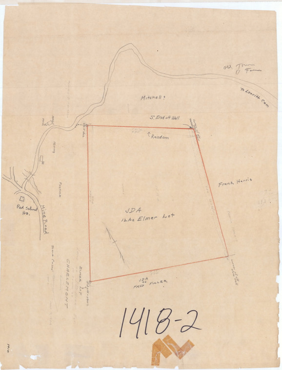 F.D. Avery - Elmer Lot - Heath - 12A+- Heath 1418-2 - Map Reprint
