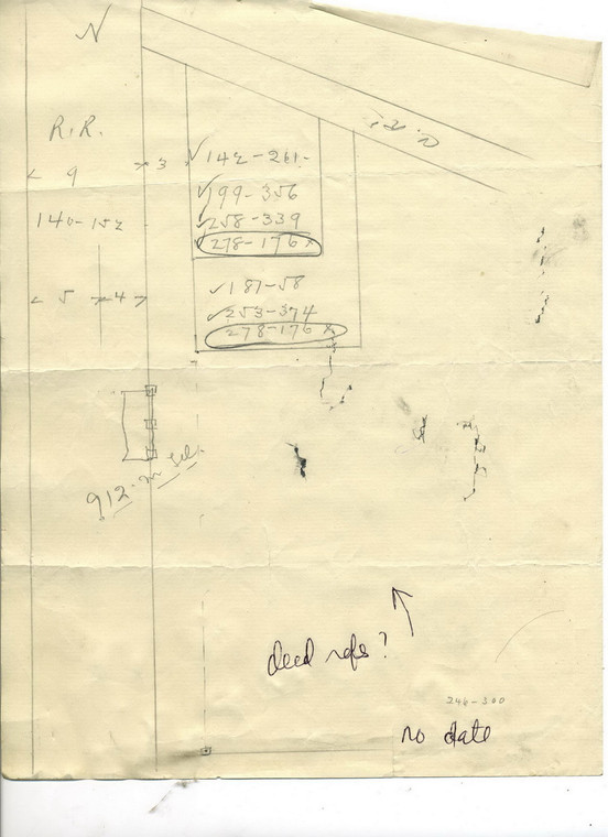 Sketch Showing Convevances of Land by Arlemas and Amalia Williams 9 - Map (Digital Download Copy)