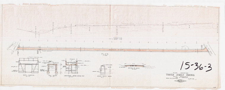 Town of Deerfield - Paving of Thayer St Deerfield 1536-3 - Map Reprint