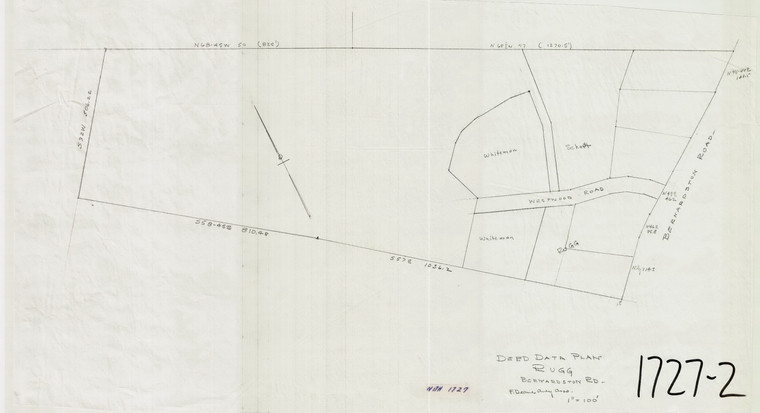 Rugg - Deed data plan - Bern Rd.  larger lot Greenfield 1727-02 - Map Reprint