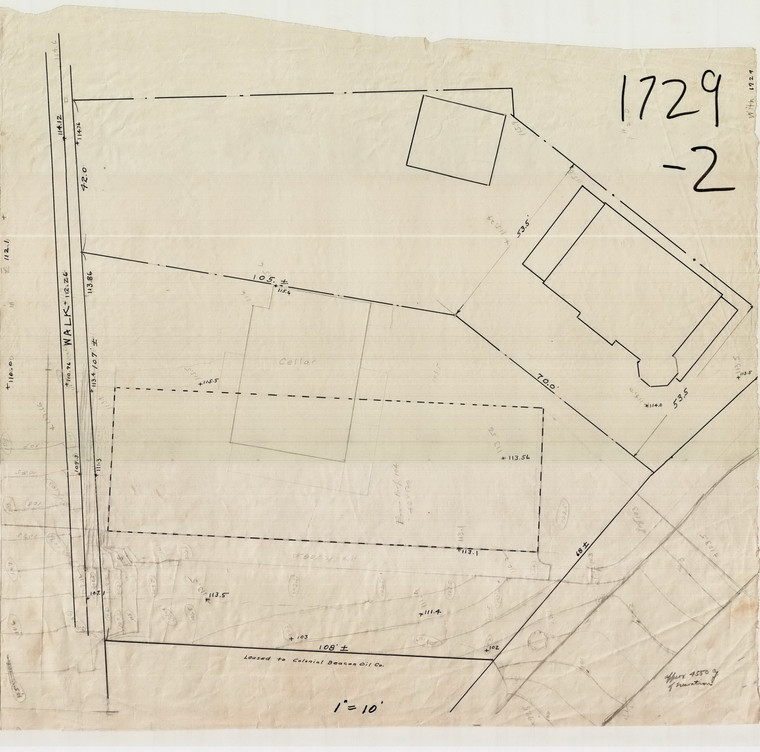 J.W. Hamilton - Busines Block    Brattleboro Vt  Prop Lines Brattleboro VT 1729-02 - Map Reprint