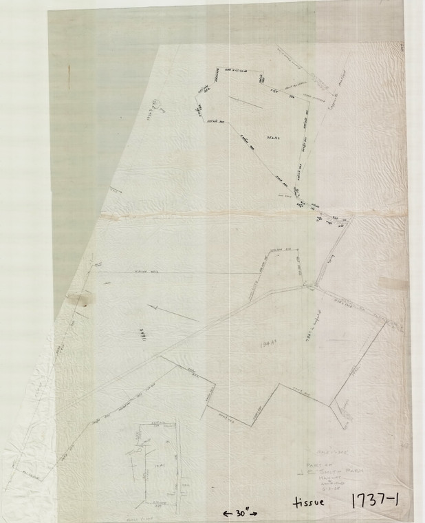 W. A. Davenport - Part of J. R. Smith Farm Ashfield 1737-01 - Map Reprint