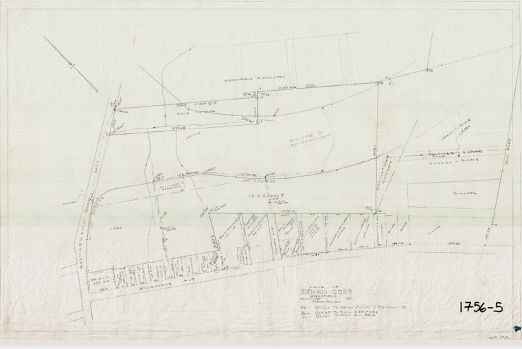 Benwin Corp    No. of Wildwood E. of Bernardston  new design Greenfield 1756-05 - Map Reprint