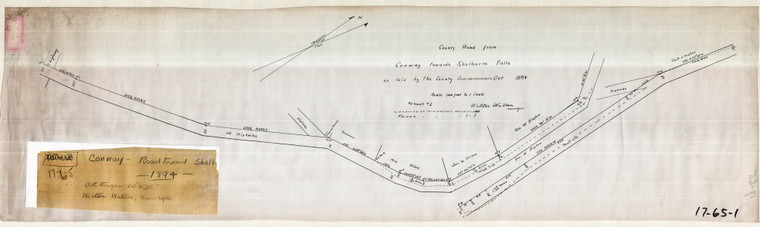 County Road - Toward Shelburne Falls Conway 17-65-01_Lo
 - Map Reprint