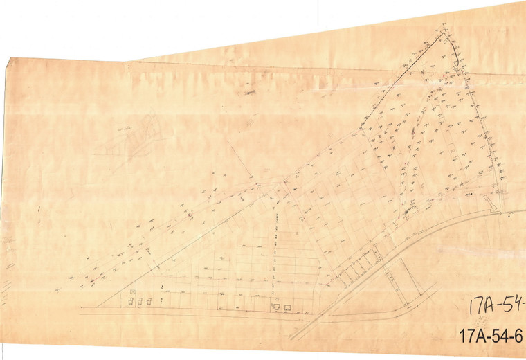 Rob't Abercrombie + Charles S. Park - Subdivision - Montague City Road   worksheet Greenfield 17A-54-06 - Map Reprint