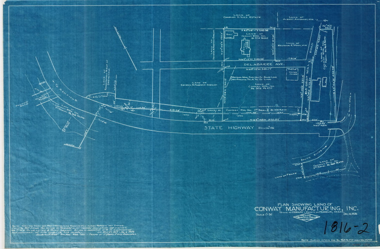 Conway Manufacturing Inc.  Conway 1816-2 - Map Reprint