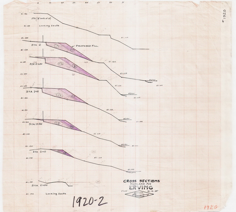 Town of Erving    Highland Ave Erving 1920-2 - Map Reprint