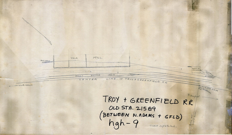 Troy + Greenfield RR - Map Reprint