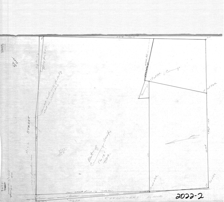 Carpenters Lane    Sketches of Lots Greenfield 2022-2 - Map Reprint