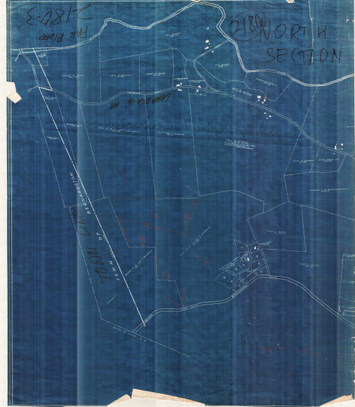 Old Assessors Map East of Bernardston Rd at Town Line Bernardston