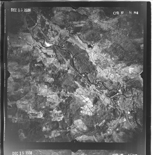 Barre Hubbardston 1938 MA Air Photo GS F 984 (Barre) Old Map Old
