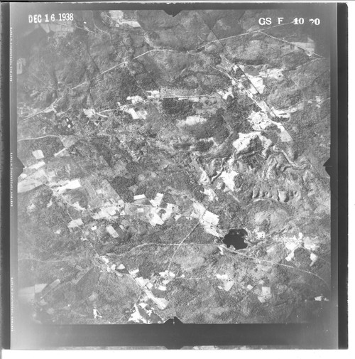 Barre Hubbardston 1938 MA Air Photo GS F 1070 (Hubbardston) Old Map