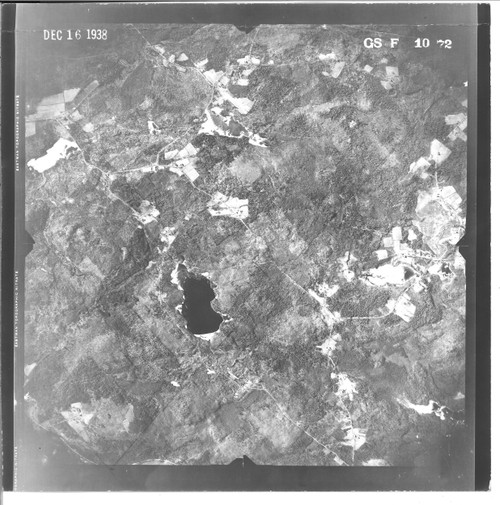 Barre Hubbardston 1938 MA Air Photo GS F 1072 (Hubbardston) Old Map