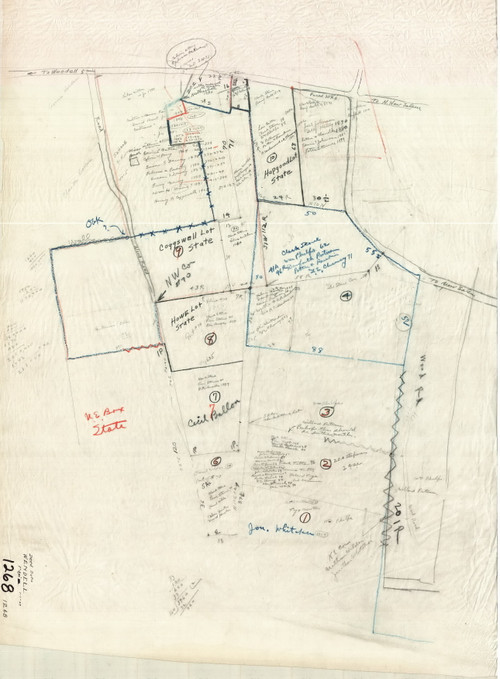 Deed Data 1/2 Mi. E. of Center Wendell 1268 Map Reprint Old Maps