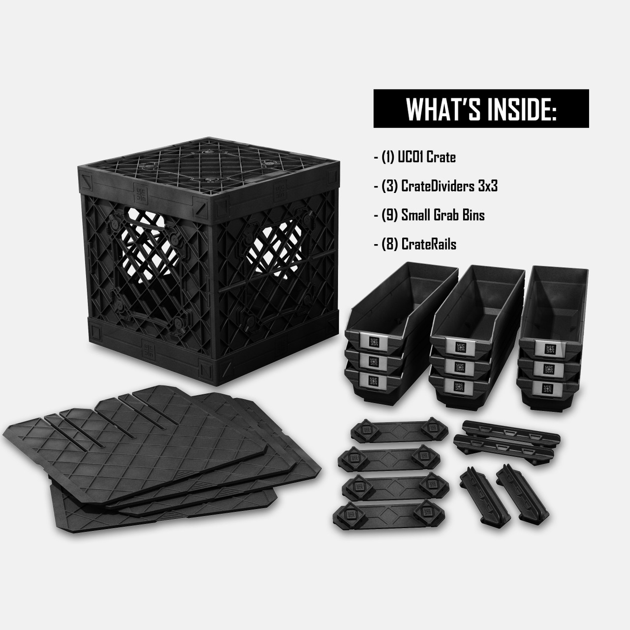 3x3 Grabinet™ | Modular Storage Cabinet with Bins | UbeCube™