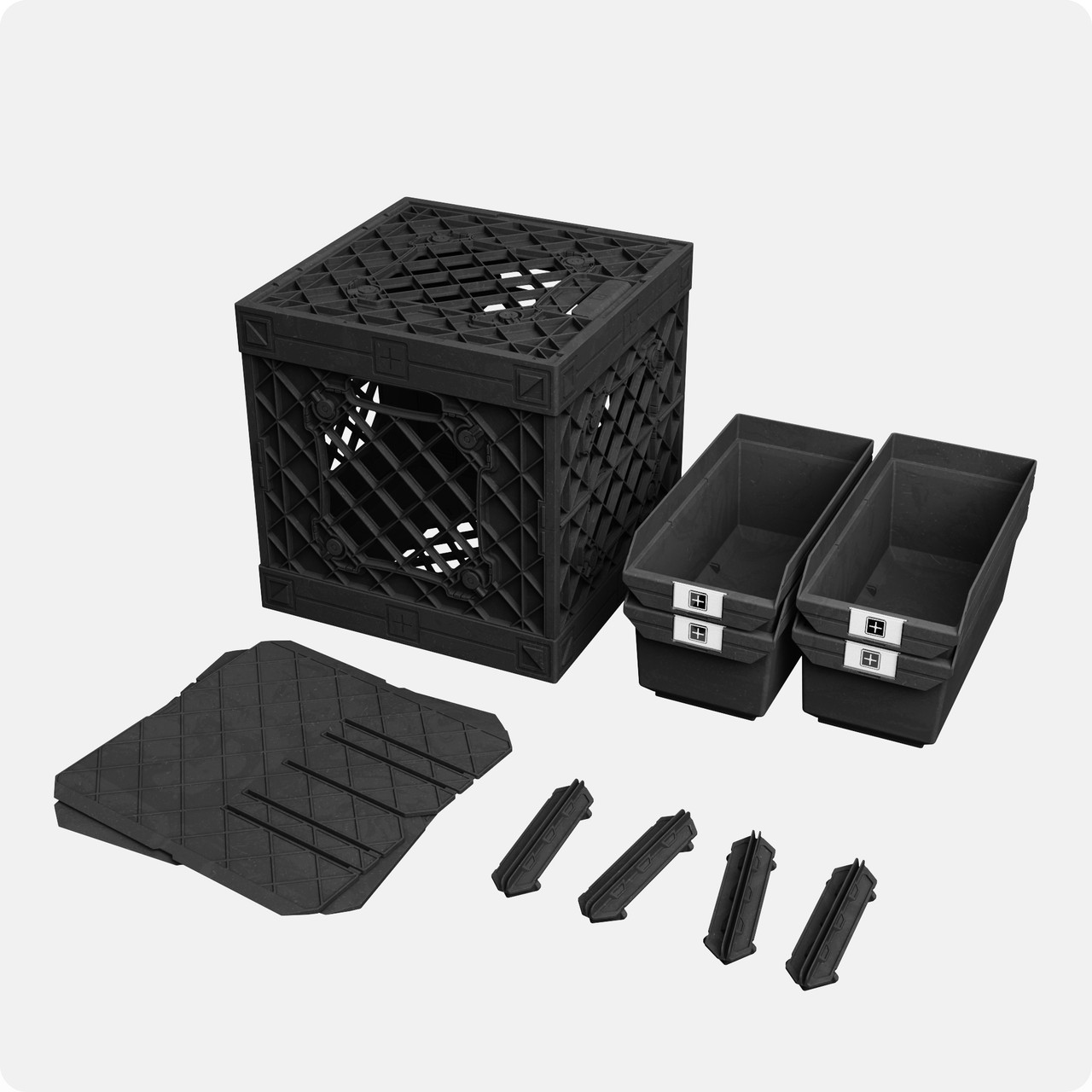 2x2 Grabinet™ | Modular Storage Cabinet with 4 Bins | UbeCube