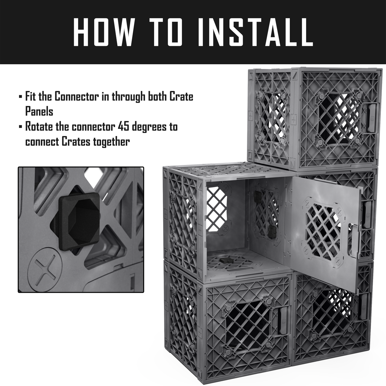 D-Ring Connector | Crate Link Accessory | UbeCube™