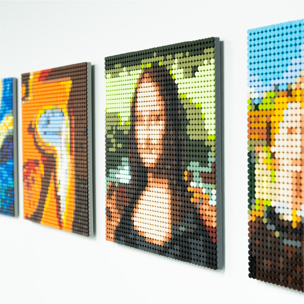ピクセルビー　Pixels Pixel Puzzle: Girl with a Pearl Earring - Artistic Fun