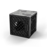 lego compatible build plate on top of crate