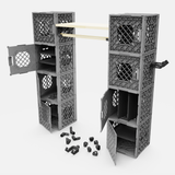 Popup closet for tool storage