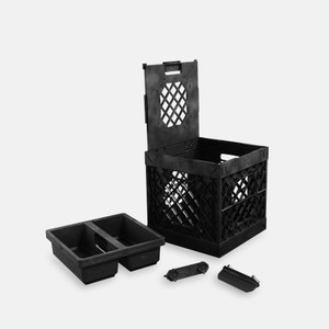 Tradesman Single Utility Kit with Comfort Gel Center Grip Drop-in Tray - Black Crate Black Tray