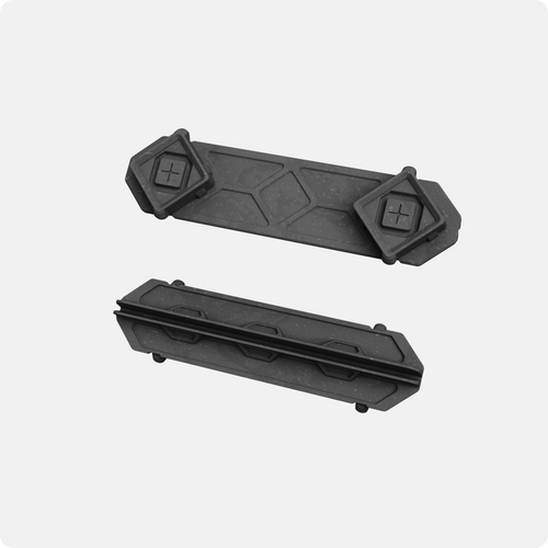 CrateRail™—pair of interior rails designed to hold CrateDivider™ panels.