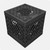 UC01™ black collapsible storage crate shown closed with stackable lid and reinforced modular crate design