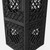 Close-up of two stacked black UC01™ crates with latching lids and reinforced modular side panels
